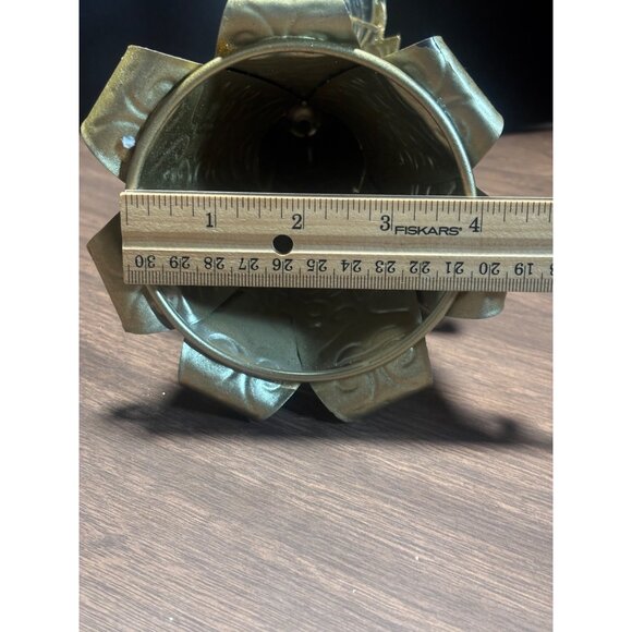 Cracker Barrel Gold Glitter Angel Tealight Candle Holder With Glass Cup - Picture 8 of 11